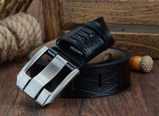 Eleganter ledergürtel herren gebraucht kaufen  Hamburg