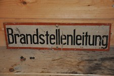 Altes blechschild brandstellen gebraucht kaufen  Limbach-Oberfrohna