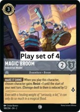 Vassoura mágica - Modelo industrial ⚙️Conjunto de jogo de 4⚙️ 186 Lorcana Rise Floodborn comprar usado  Enviando para Brazil