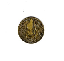 Monnaie francs madagascar d'occasion  Saint-Genis-Laval