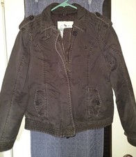 Jaqueta grossa vintage Abercrombie e Fitch marrom isolada grande, usado comprar usado  Enviando para Brazil