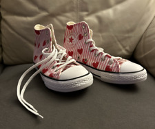 CONVERSE CHUCK TAYLOR ALL STAR RED HEARTS high tops novo sem caixa tamanho Juniors 2 comprar usado  Enviando para Brazil