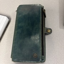 Capa Caseme Couro iPhone 13 Verde com Zíper Bolso Ímã Fechar Carteira Cartão comprar usado Capa Caseme Couro iPhone 13 Verde com Zíper Bolso Ímã Fechar Carteira Cartão comprar usado  Enviando para Brazil