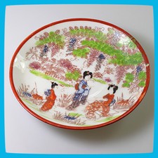 ✅ vintage antyczny stary porcelanowy talerz chiński talerz orientalny azjatycki chiński oznaczony na sprzedaż  PL