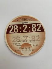 Genuine road tax for sale  HEREFORD