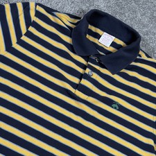 Camisa polo masculina Brooks Brothers original média S/S amarela + listras azuis marinhas, usado comprar usado  Enviando para Brazil