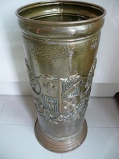 Vintage brass embossed for sale  SEAFORD