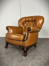 Chippendale ledersessel vintag gebraucht kaufen  Preußisch Oldendorf