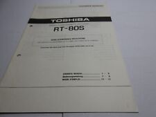 Toshiba 80s bedienungsanleitun gebraucht kaufen  Höchstädt a.d.Donau