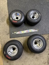 Conjunto de 4 rodas e pneus de corrida de kart 5” diâmetro padrão americano comprar usado  Enviando para Brazil