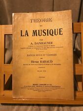Danhauser théorie musique d'occasion  Rennes