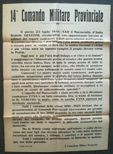 Comando militare murale usato Comando militare murale usato  Roma