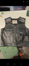 Gilet cuir biker d'occasion  Saint-Ouen-l'Aumône