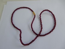 Garnet bead necklace for sale  KIDDERMINSTER