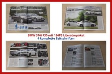 BMW 316i F30 mit 136PS Literaturpaket - 4 komplette Zeitschriften comprar usado  Enviando para Brazil