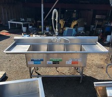 Commercial triple sink for sale  Pearisburg