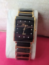 Vintage Genebra Quartzo Japão Tom Dourado Preto Cerâmica Relógio de Chapeamento IP (Novo) comprar usado Vintage Genebra Quartzo Japão Tom Dourado Preto Cerâmica Relógio de Chapeamento IP (Novo) comprar usado  Enviando para Brazil