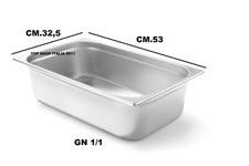 Bacinella inox gastronorm usato  Pagani