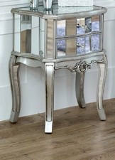 Mirrored drawer bedside for sale  DUNSTABLE