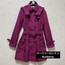 Trench coat Burberry London Nova Check rosa roxo tamanho 38/EUA:S autêntico comprar usado  Enviando para Brazil