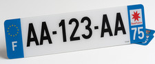 Plaque immatriculation plexigl d'occasion  Nantua