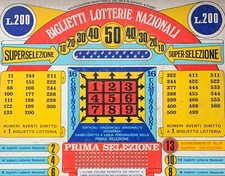 Gioco biglietti lotteria usato  Italia