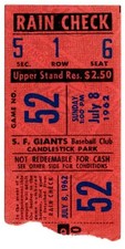 1962 giants dodgers for sale  Merrifield