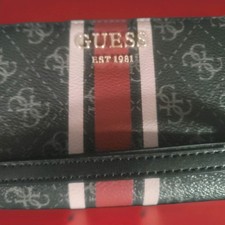 Carteira de pulso feminina Guess Est 1981 com zíper em torno de logotipo G, usado comprar usado  Enviando para Brazil