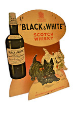 Vintage Preto e Branco Uísque Escocês Publicidade Standee James Buchanan Dogs Disp comprar usado  Enviando para Brazil