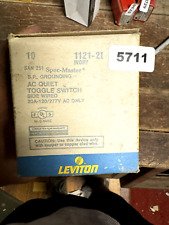 Leviton 1121-2I interruptor de alternância silencioso CA 20A-120/277V pacote com 10 somente CA comprar usado  Enviando para Brazil