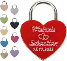 Liebesschloss graviert wunschg gebraucht kaufen  Bochum
