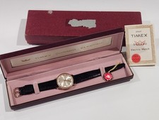 Vintage 1960 Timex Relógio Masculino Dorado Elétrico Impermeável Ouro 14K Não Funciona comprar usado  Enviando para Brazil