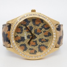 Relógio feminino GUESS Waterpro U85109L1 couro genuíno quartzo analógico nova bateria comprar usado  Enviando para Brazil