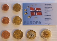 Norvegia serie monete usato  Bologna