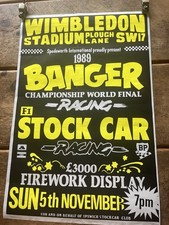 Stock car poster for sale  DEESIDE
