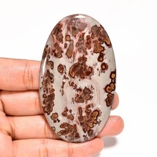 197,50 ct. Pedra preciosa 100% natural exclusiva porcelana jaspe oval 80X47X5 mm cabine comprar usado  Enviando para Brazil