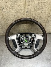 Volante aquecido 07-14 GM Yukon couro marrom grão de madeira áudio cruzeiro fabricante de equipamento original comprar usado  Enviando para Brazil