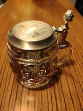 Bierkrug glas zinndeckel gebraucht kaufen  Herdecke