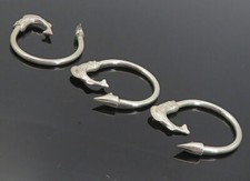 Chaveiros vintage prata esterlina 925 3 peças flecha peixe brilhante TR1367, usado comprar usado  Enviando para Brazil