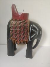Handcarved wooden elephant for sale  ST. NEOTS