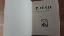 Poesie xviii xix d'occasion  Aubenas