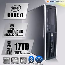 Computadora de escritorio HP i7, hasta 64 GB de RAM, DISCO DURO SSD 17 TB, Windows 11/10, WiFi BT segunda mano  Embacar hacia Argentina