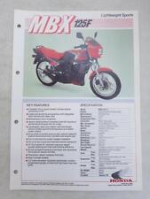 Honda mbx125f lightweight for sale  LEICESTER
