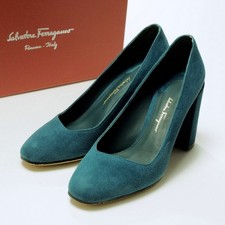 Sapatos Salvatore Ferragamo AREZZO85 tamanho 6.5C couro camurça sapatos pedaço..., usado comprar usado  Enviando para Brazil