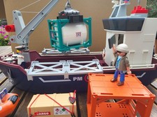 Playmobil frachtschiff zoll gebraucht kaufen  Berlin
