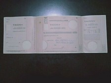 Vaglia postale stemma usato  Italia