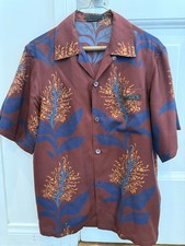 Camisa PRADA de seda tamanho P (se encaixa como grande média) feita na Itália 100% seda comprar usado  Enviando para Brazil