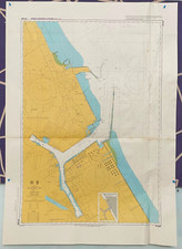 Mapa Vintage Antiguo Admiralty JP1049 Nippon Honshu-Costa Este Kashima Ko comprar usado  Enviando para Brazil