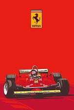 Gilles villeneuve 30x20 for sale  UK