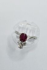 Bague rubis blanc d'occasion  Expédié en Belgium